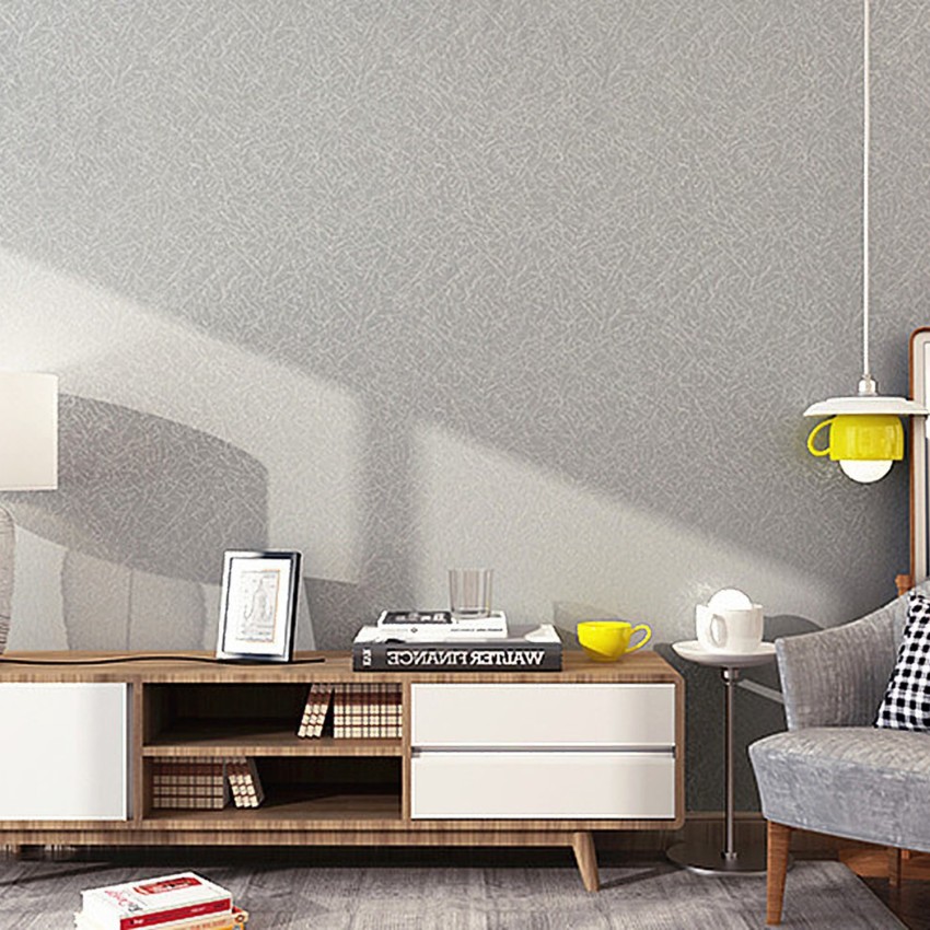 WolTop 300 cm Wall Wallpaper Silver Grey Silk Pattern Beautiful Home  Bedroom Furniture Self Adhesive Sticker Price in India - Buy WolTop 300 cm Wall  Wallpaper Silver Grey Silk Pattern Beautiful Home