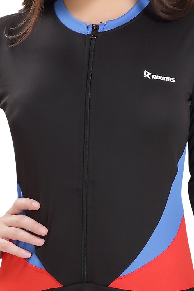 Rovars Female Swimwear Solid Swim Capri (Black) – Sports Wing
