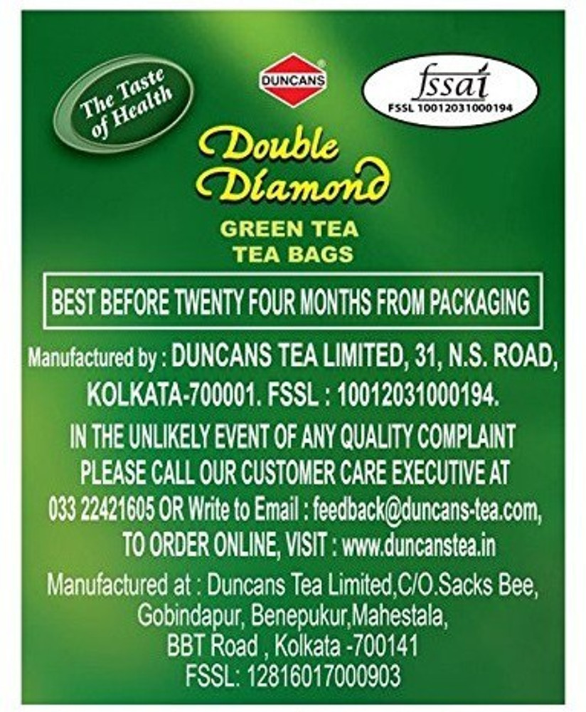 Details 147+ double diamond green tea bags super hot xkldase.edu.vn