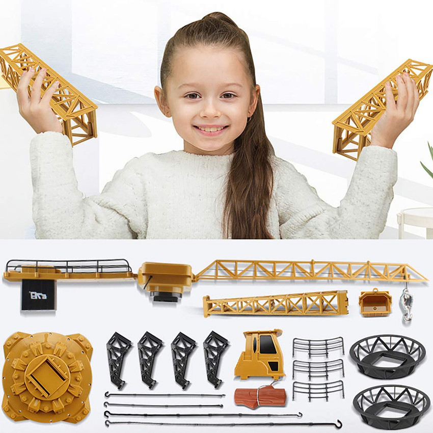 Remote control tower crane toy hot sale