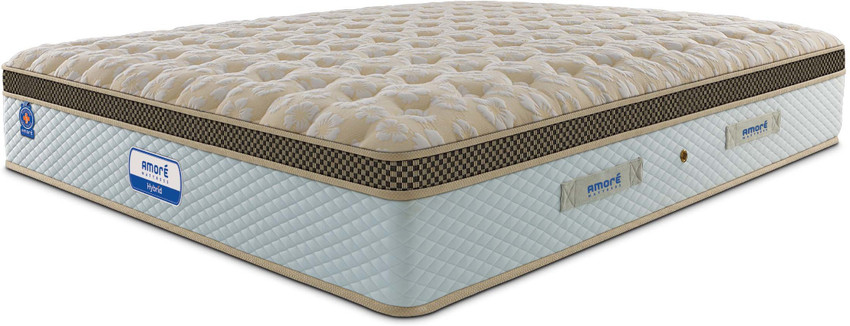 AMORE Hybrid Eurotop 8 inch Single Pocket Spring Mattress Price in India Buy AMORE Hybrid Eurotop 8 inch Single Pocket Spring Mattress online at Flipkart