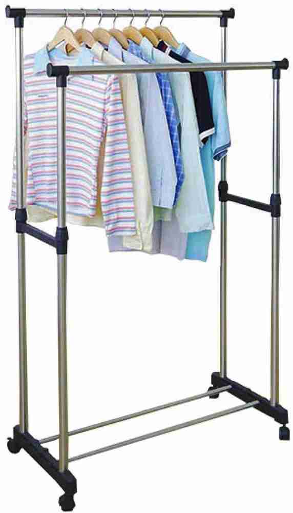 Thrivanta Aluminium Floor Cloth Dryer Stand Double-Pole Clothes Hanger  Price in India - Buy Thrivanta Aluminium Floor Cloth Dryer Stand Double-Pole  Clothes Hanger online at