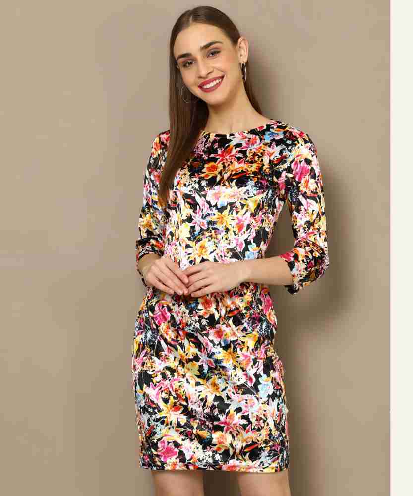 Avirate Women Sheath Multicolor Dress Buy Avirate Women Sheath Multicolor Dress Online at Best Prices in India Flipkart