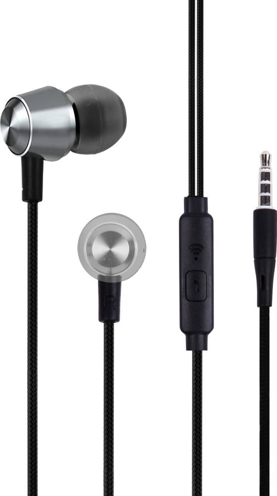 Flipkart SmartBuy Rich Bass Wired Metal Headset With Mic Price in