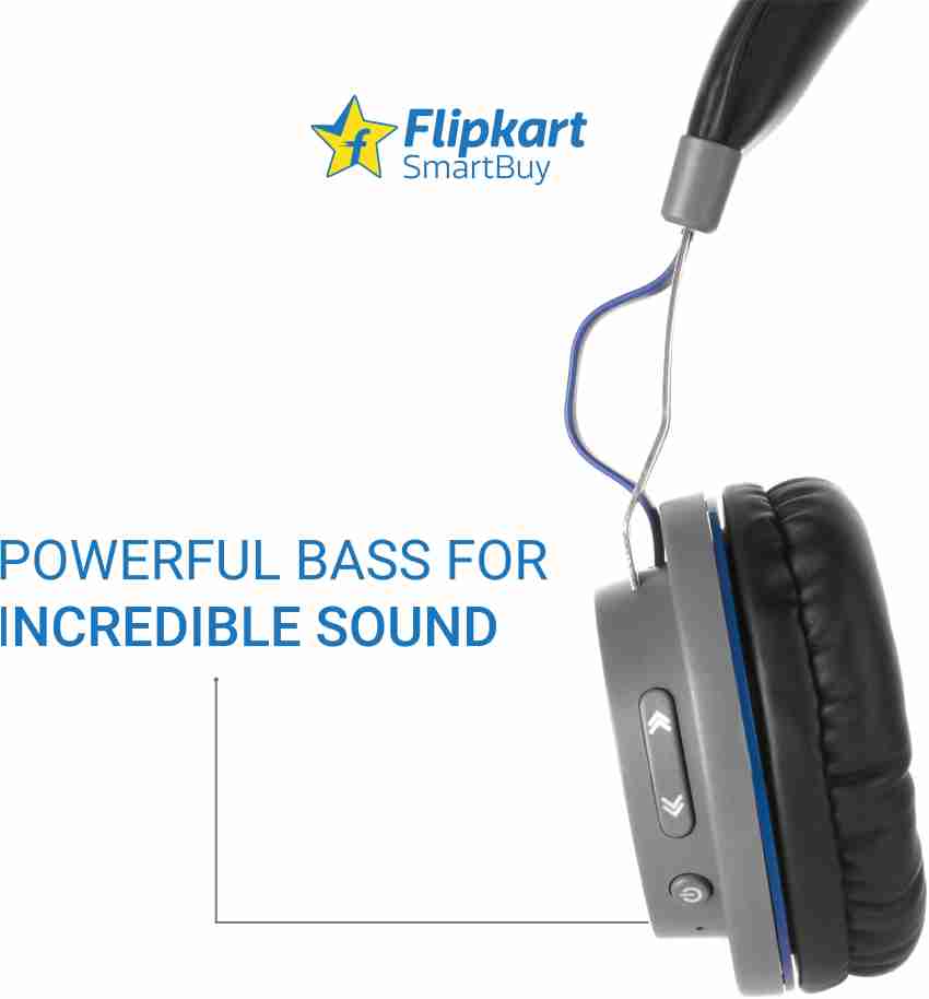 Flipkart smartbuy rich bass wireless bluetooth headset outlet with mic