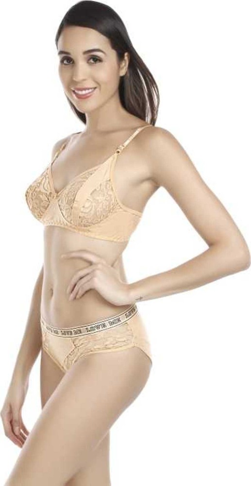 Buy online Brown Net Bra And Panty Set from lingerie for Women by Alishan  for ₹299 at 50% off