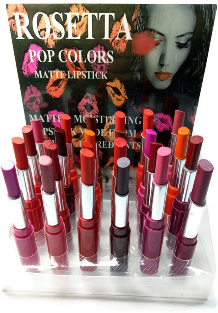Rosetta color pop matte lipstick set of 24 Price in India Buy