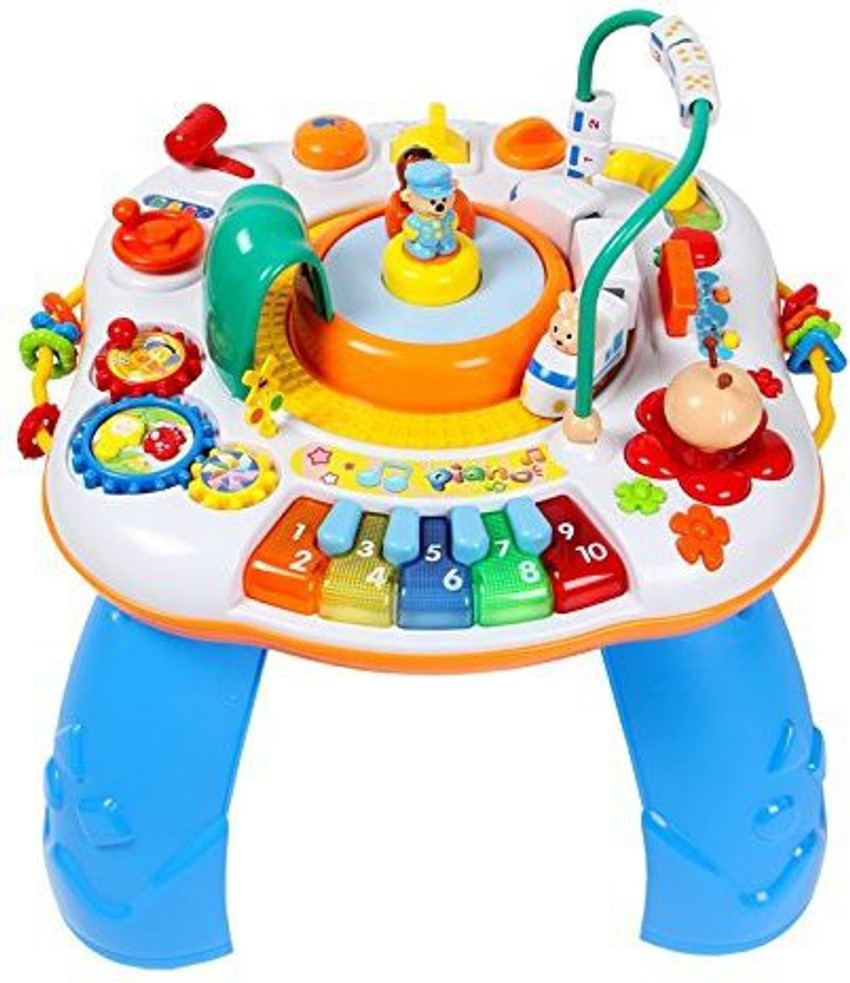 Baby activity table with train hot sale