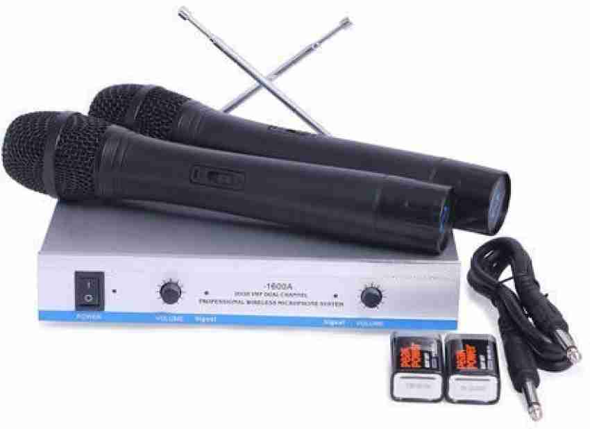 Divinext 2-in-1 Dual VHF Wireless Microphone System 1600 Series with  Amplifier Microphone - Divinext 