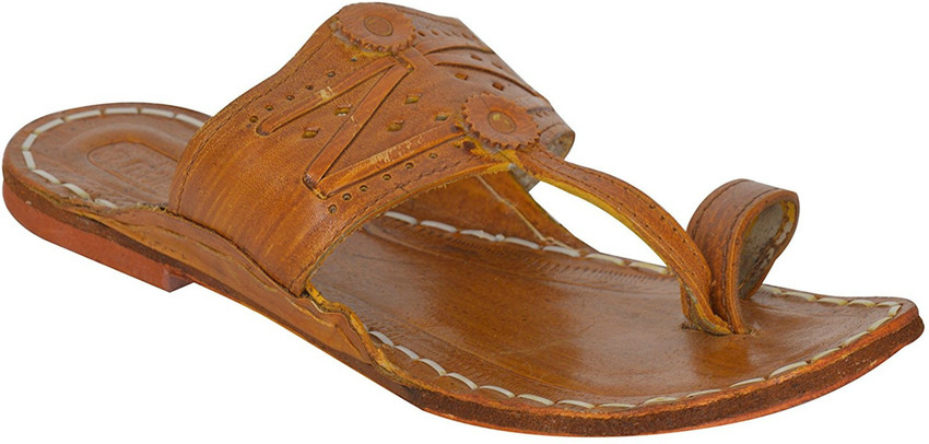 Rajwadi Men Brown Flats Buy Rajwadi Men Brown Flats Online at