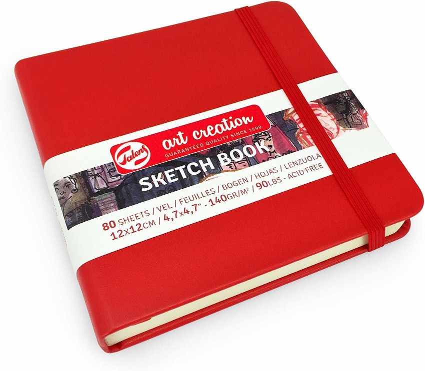 Talens Art Creations Red Hard Cover SMALL Sketch Book Sketch Pad