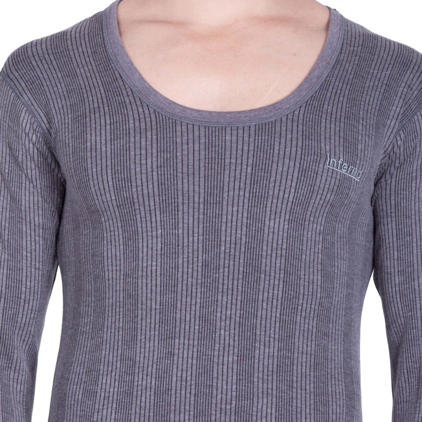 Lux Inferno Men's Winter Cotton Thermal Set Full sleeve Round neck & Bottom  Sale 