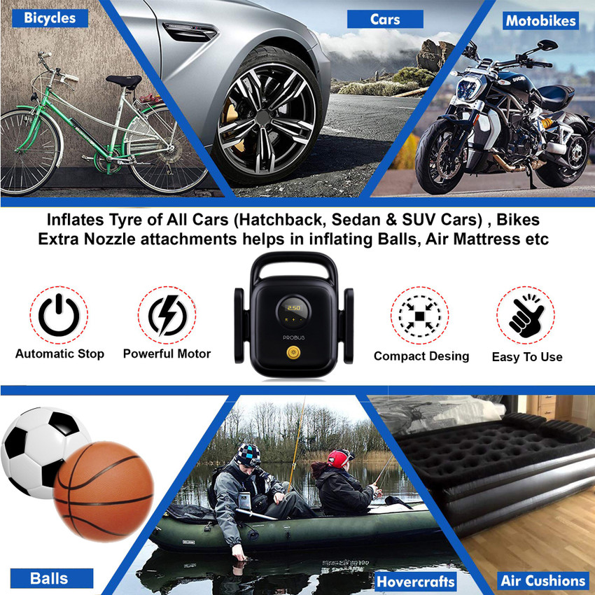 Probus tyre outlet inflator