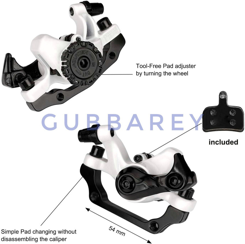 GUBBAREY Hydraulic Bike Disc Brake Set for Road Mountain Bike