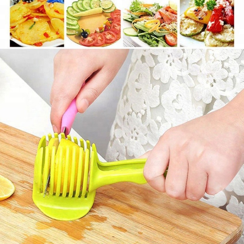 Multifunctional Handheld Tomato Round Slicer: Fruit & Vegetable Cutter