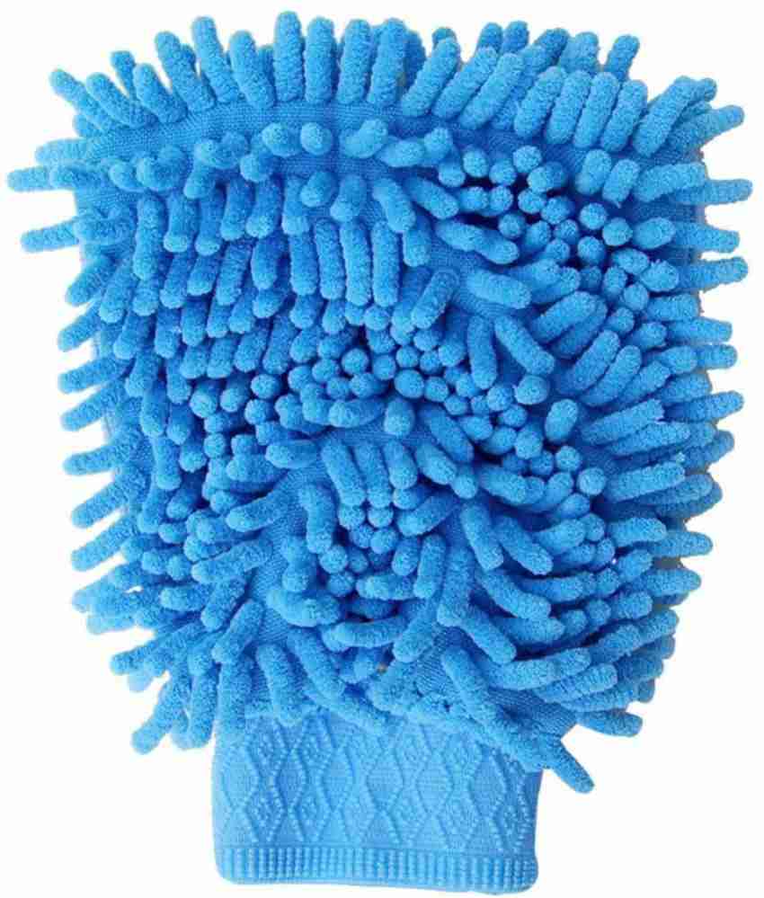 Sufanic Reusable Car Premium Clay Mitt Glove for Detailing Polish Clay Bar Blue 5.5*8.7 inch