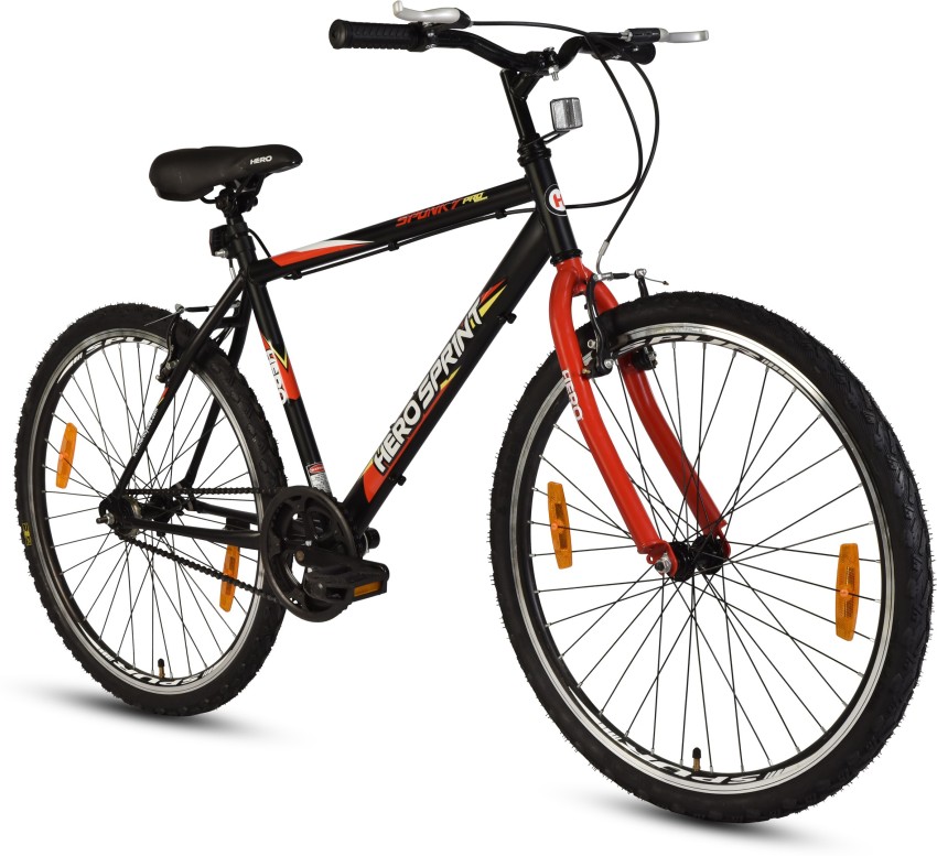 HERO Spunky 26TSS Spunky 26T BK RD 26 T Hybrid Cycle City Bike