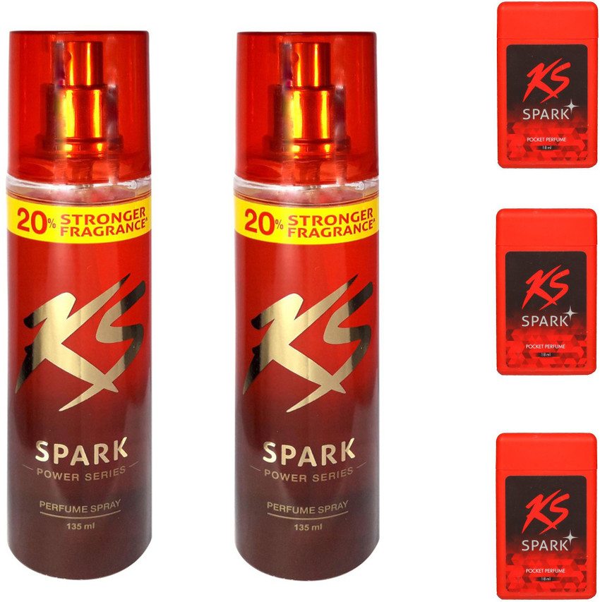 Kamasutra 2 KS Spark Perfume Spray 135ml with 3 ks pocket pocket