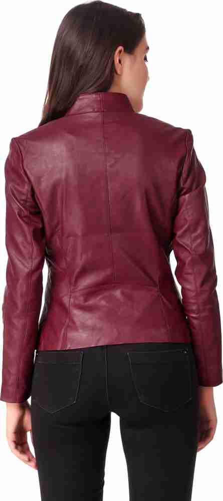 Flipkart leather clearance jackets for womens