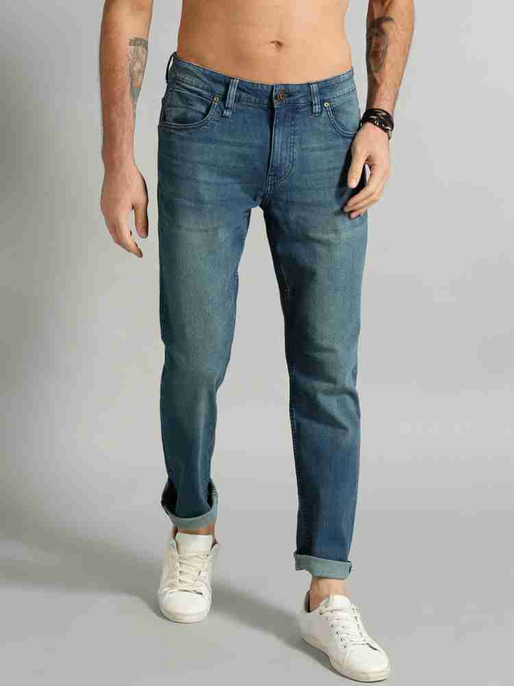 Roadster Men Navy Blue Slim Fit Mid-Rise Clean Look Stretchable Jeans