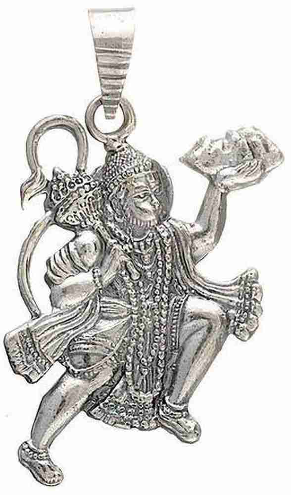Hanuman ji silver pendant clearance
