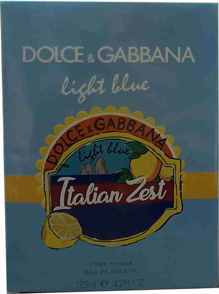 Buy D G LIGHT BLUE ITALIAN ZEST POUR HOMME Eau de Toilette 125 ml Online In India Flipkart