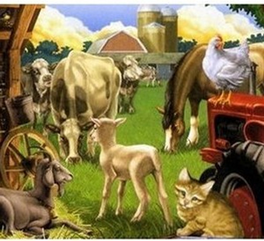 Melissa and doug 2025 farm friends floor puzzle