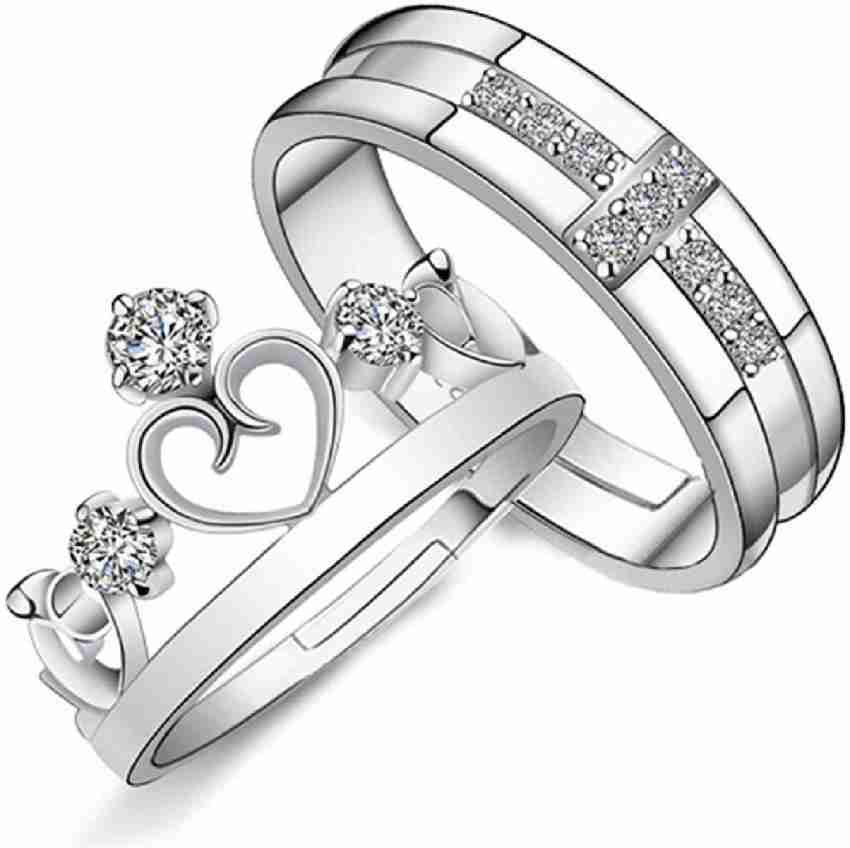 Silver king sales queen rings