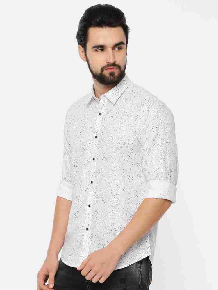 Pepe Jeans Men Printed Casual White Shirt - Buy 800white Pepe