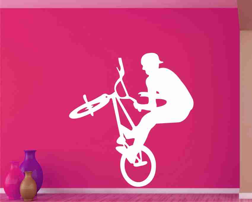 INDIA WALL STICKER 63 cm BMX Bike Stunt Rider Wall Art And Wall