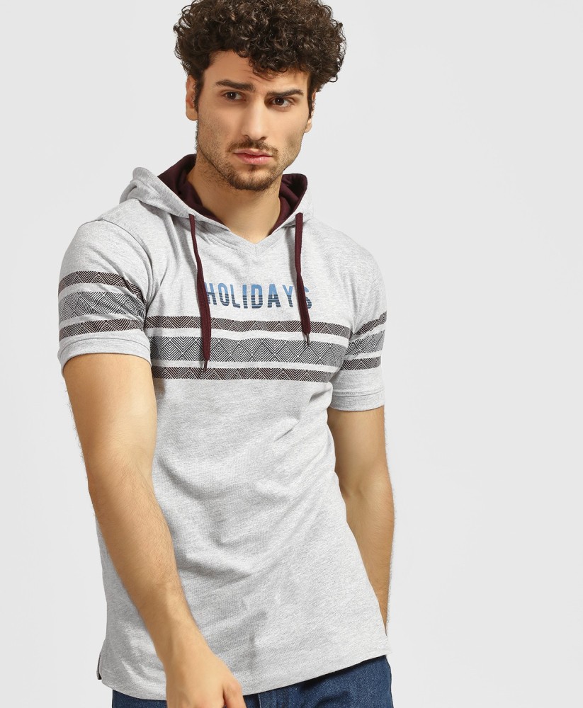 DJ C Printed Men Hooded Neck Grey T Shirt Buy DJ C Printed Men Hooded Neck Grey T Shirt Online at Best Prices in India Flipkart