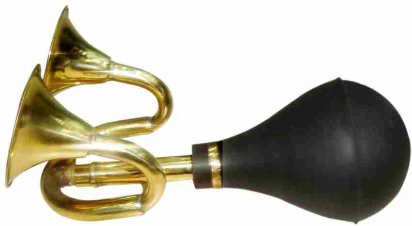 Robin Export Company Vintage Double Bulb Biccho Trumpet Horn