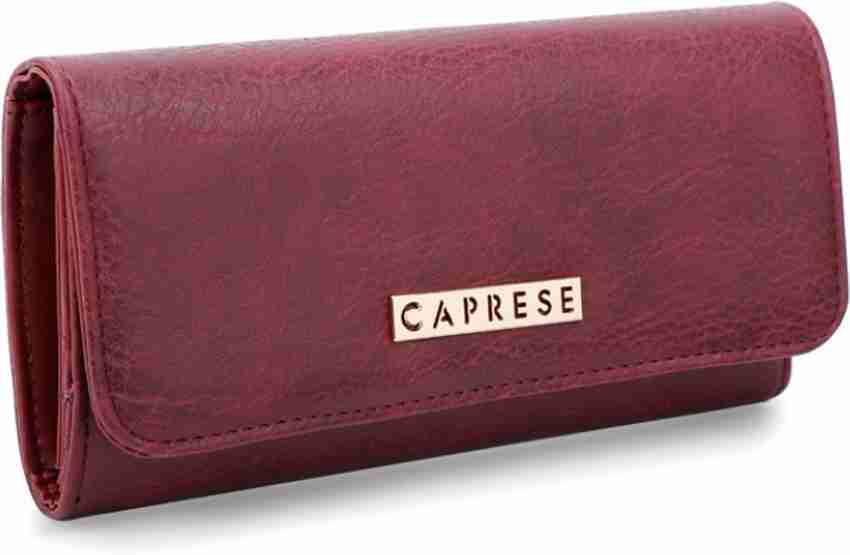 Caprese Women Purple Artificial Leather Wallet Plum Price in