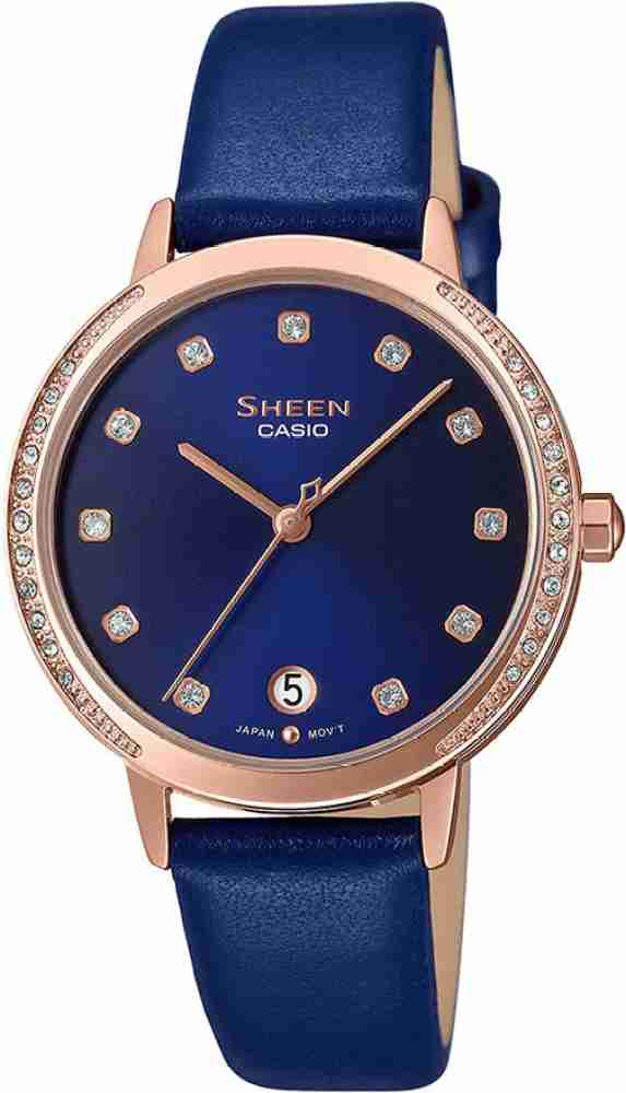 Casio women's best sale blue watch