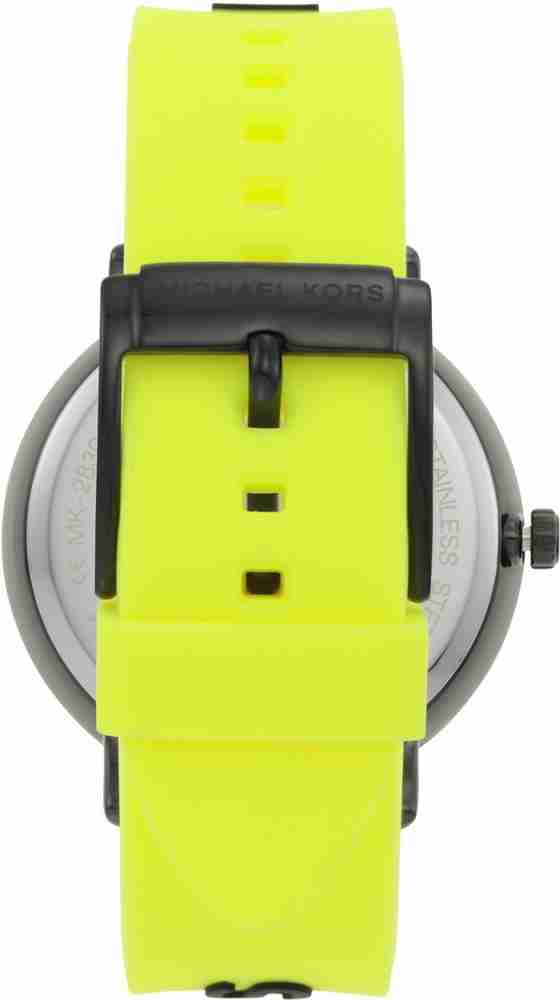 Michael kors 2024 neon yellow watch