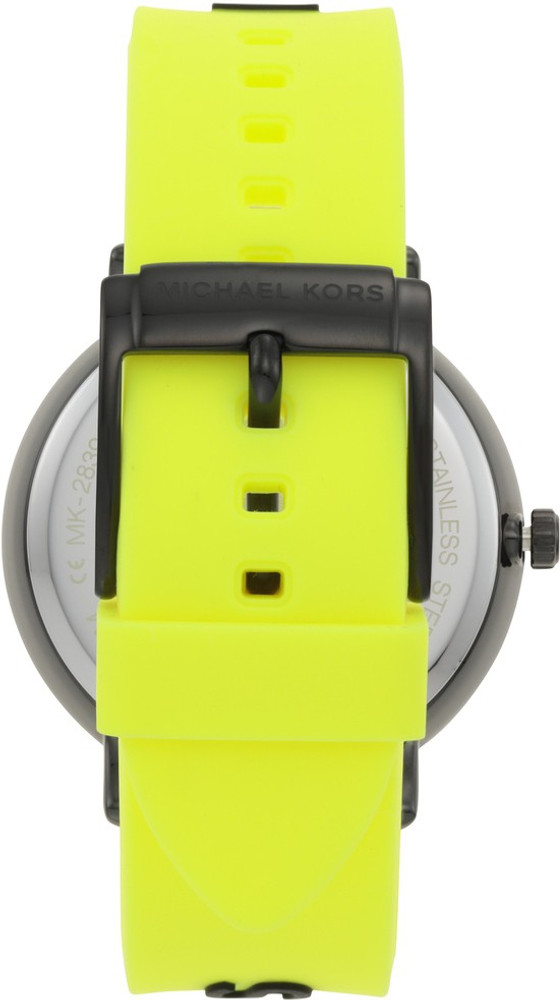 Michael kors on sale neon yellow watch