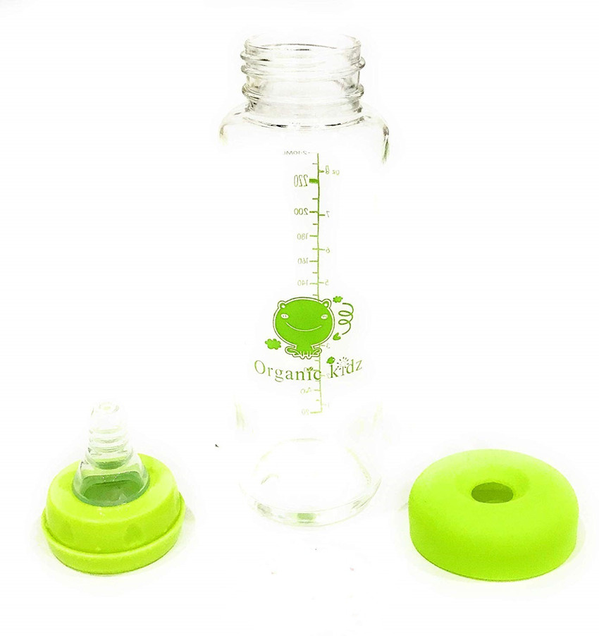Organic kidz shop glass feeding bottle