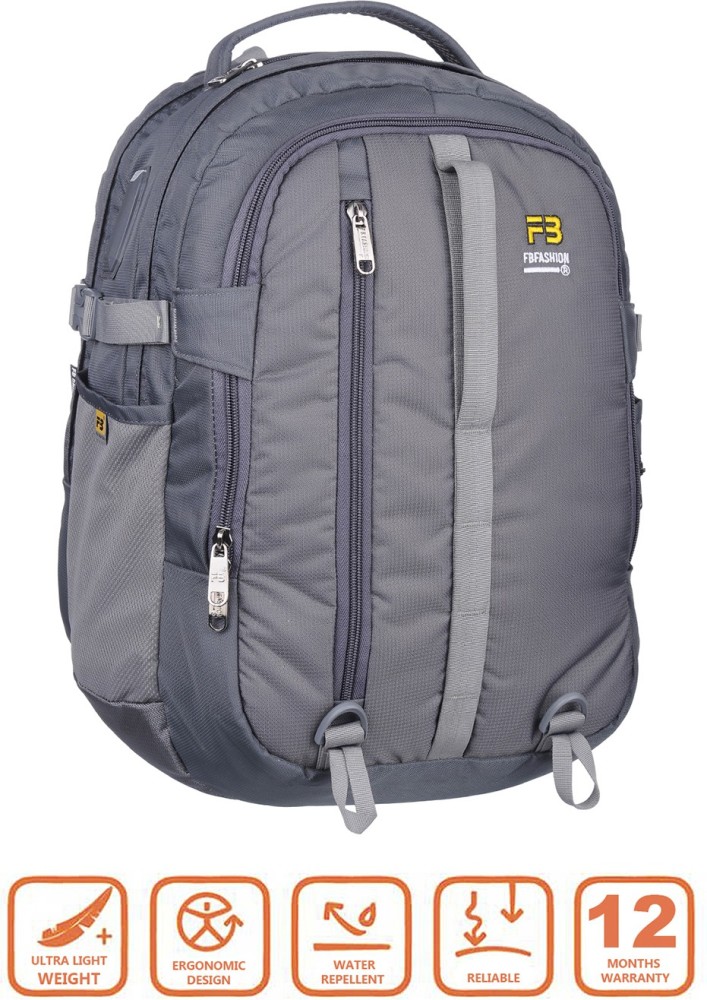 FB FASHION 744lpfblightgrey 30 L Laptop Backpack Grey Price in India Flipkart