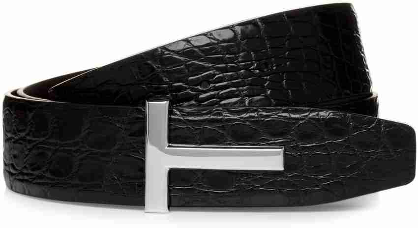 Tom Ford Men Formal Black Genuine Leather Belt Black Price in India Flipkart