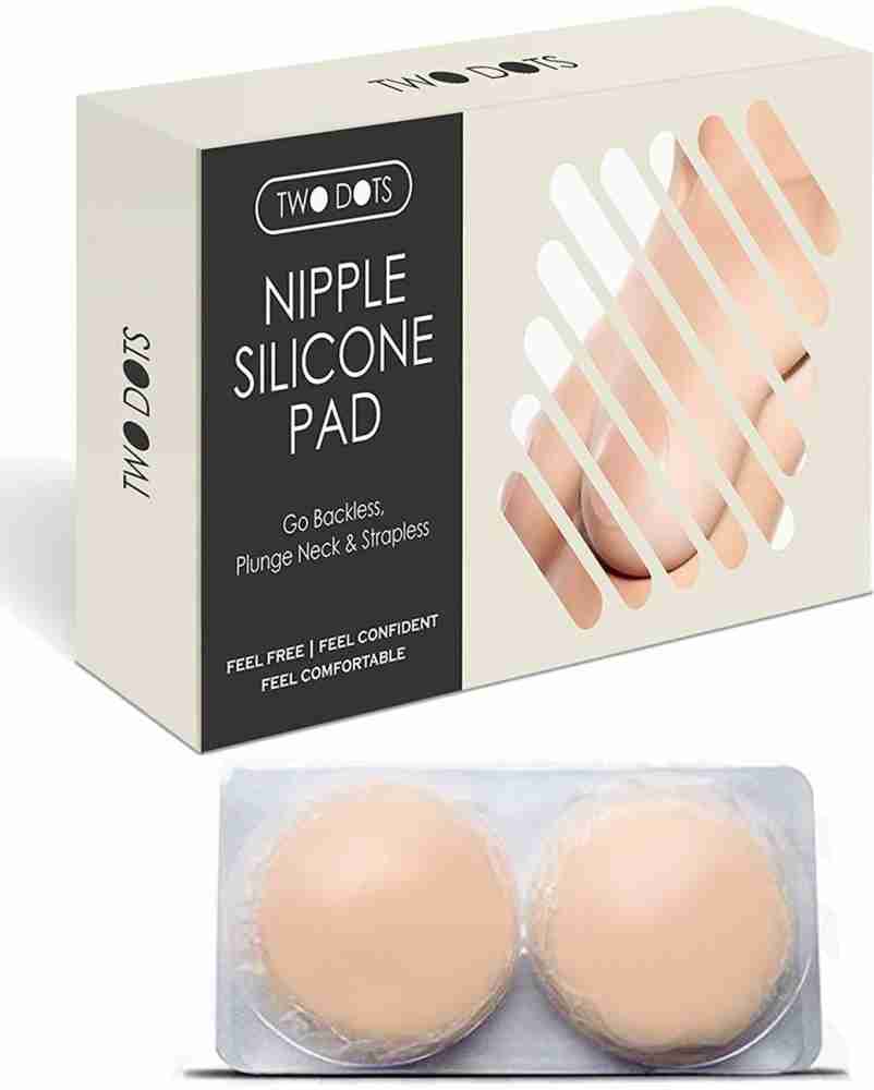 TWO DOTS Silicone Adhesive Nipple covers for Women - Reusable