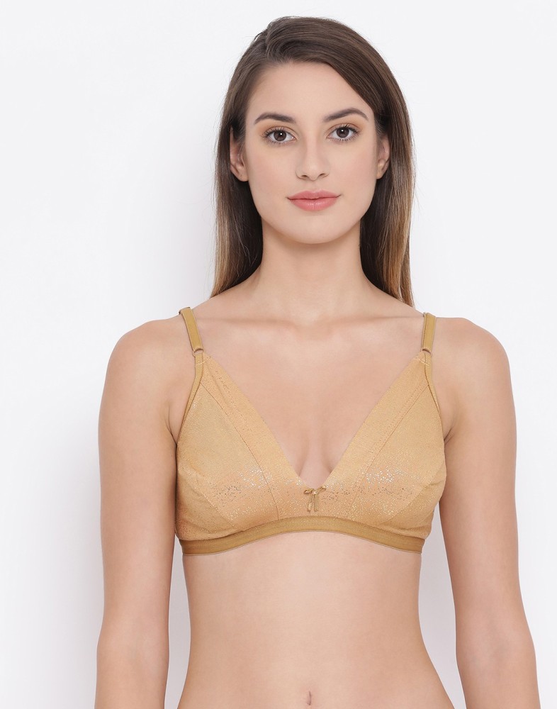 19% OFF on Clovia Women's Cotton Non-Padded Wirefree Bra with Demi Cups -  Green on