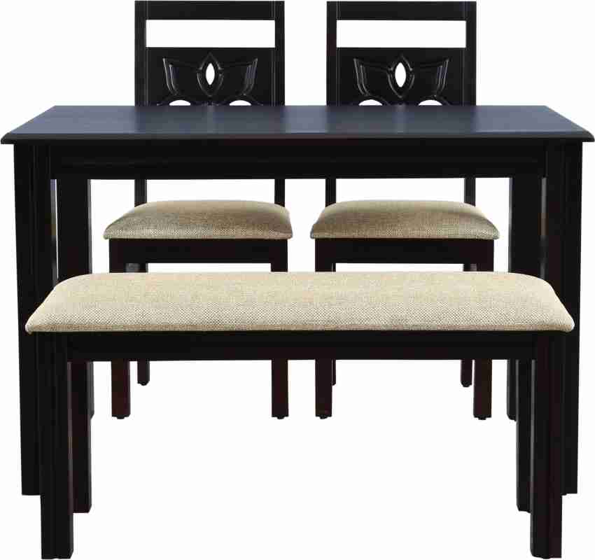 Hometown Flora Solid Wood 4 Seater Dining Set Price in India Buy