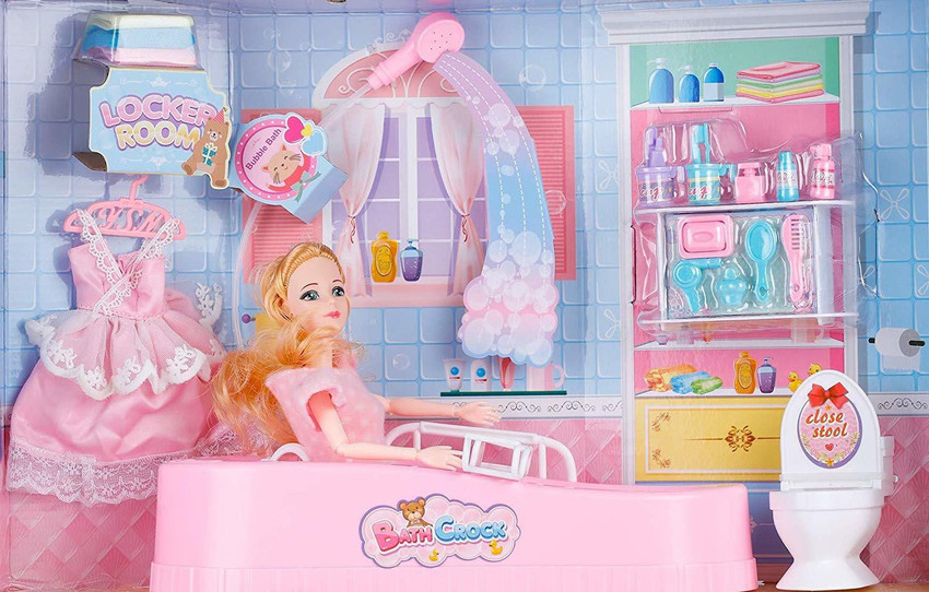 How to make best sale barbie bathroom accessories