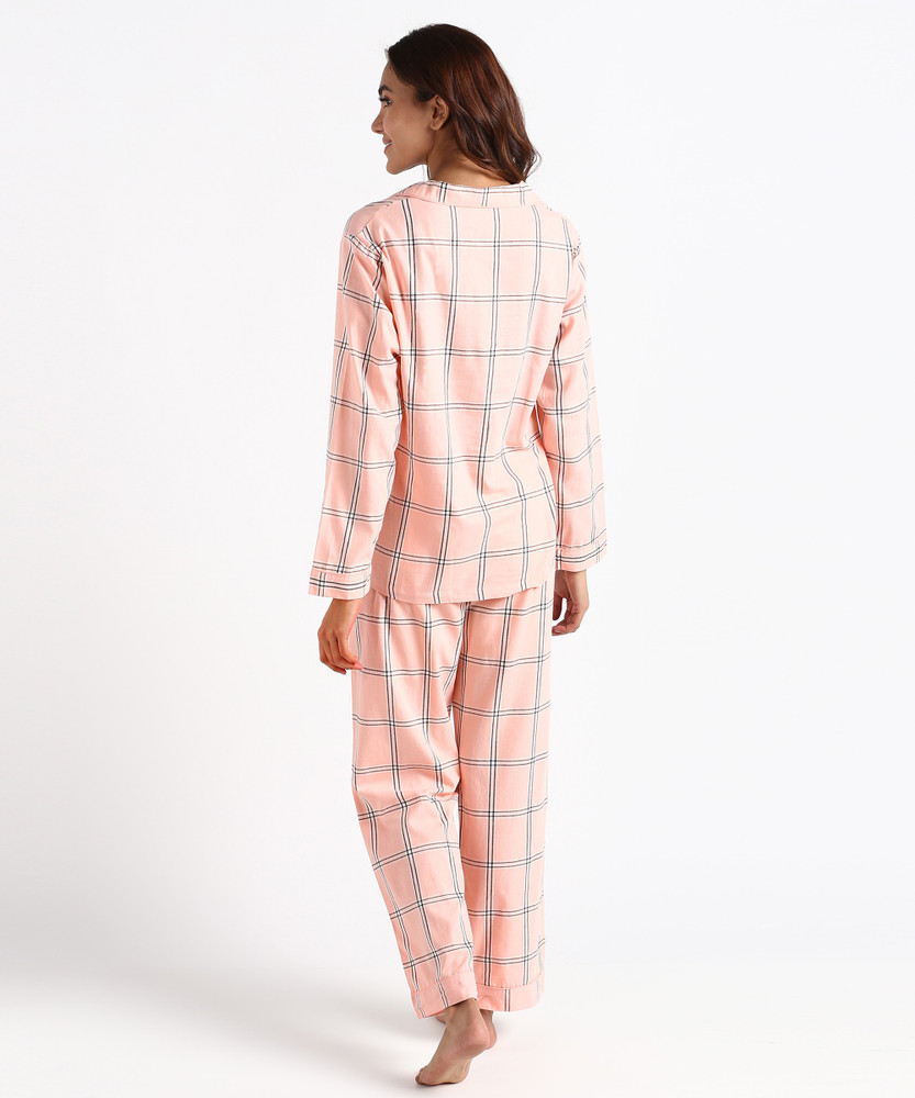 Pink check 2025 pyjamas