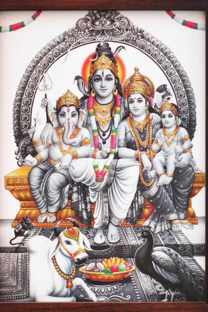 HD wallpaper Lord Shiva Parvati And Ganesh Krishna and Radha wallpaper  God  Wallpaper Flare
