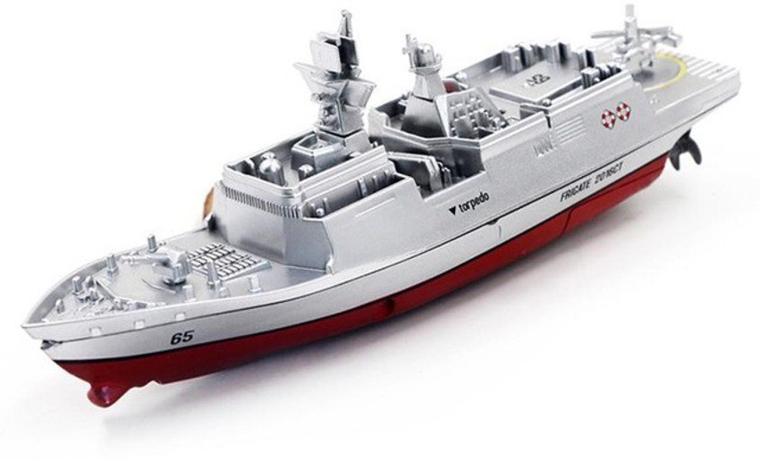 IndusBay 2.4G remote control War Ship boat 4 dual motor RC Boat