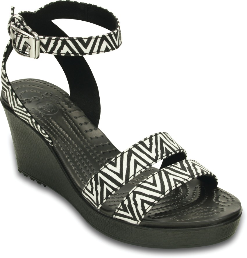 Crocs leigh cheap graphic wedge