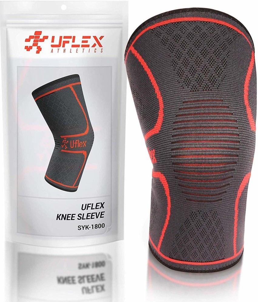 UFlex Athletics Knee Compression Sleeve Support for Running, Jogging,  Sports Knee Support - Buy UFlex Athletics Knee Compression Sleeve Support  for Running, Jogging, Sports Knee Support Online at Best Prices in India 