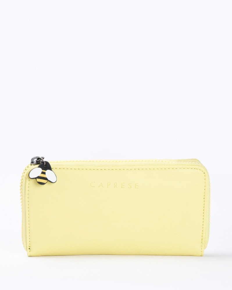 Caprese Women Yellow Artificial Leather Wallet Yellow Price in