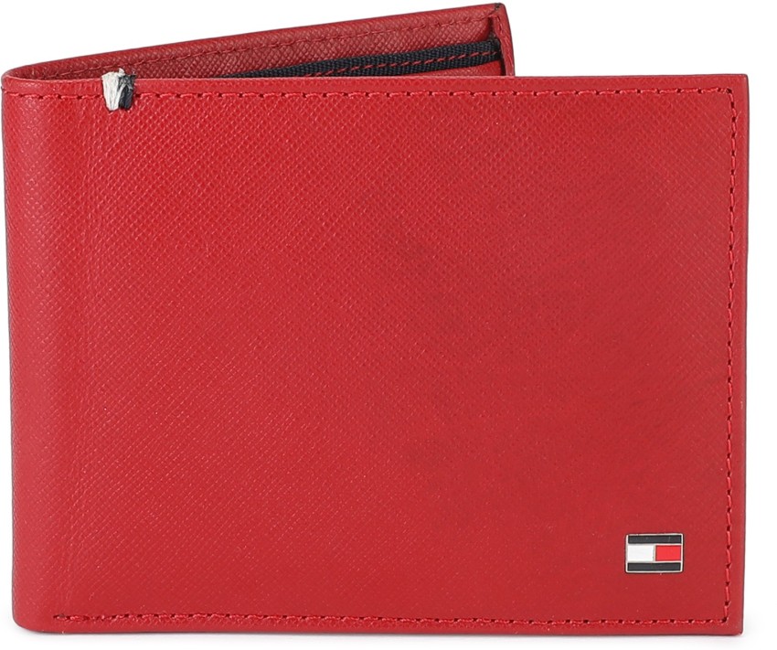 tommy red wallet